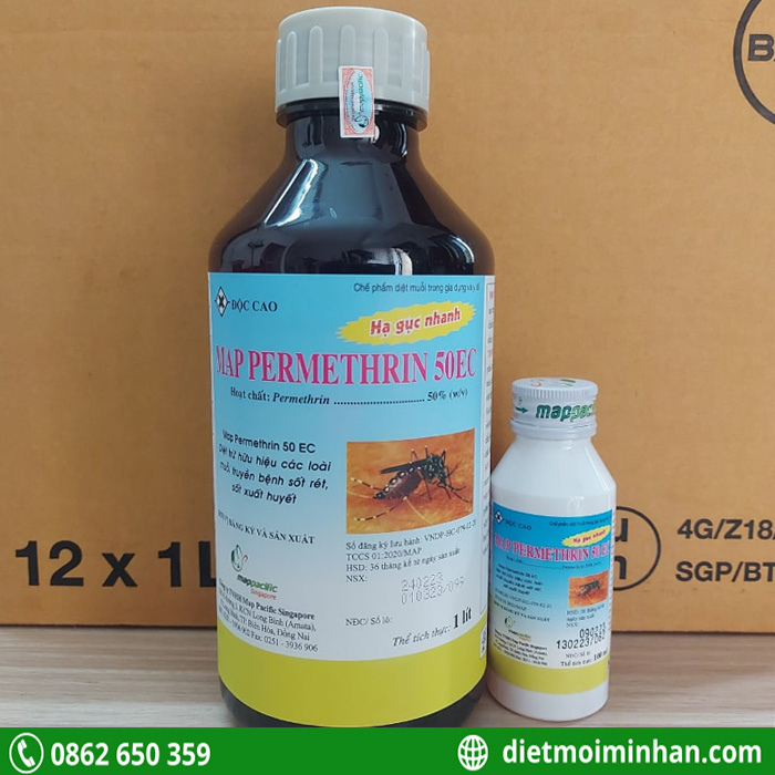 Thuốc diệt muỗi Map permethrin 50EC