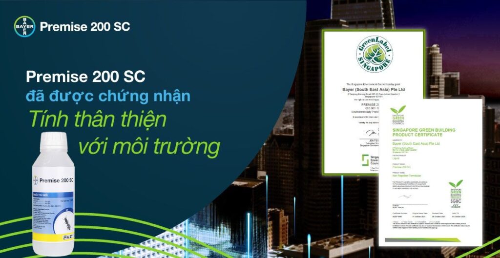 Chứng nhận thuốc diệt mối Premise 200SC