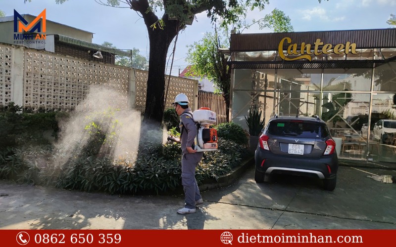 Phun thuốc diệt muỗi tại nhà